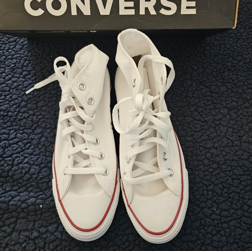 Converse White High-Top Sneakers